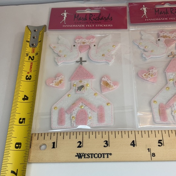 Mark Richards Scrapbook Stickers Card Making Wedding Dove Heart Church Crafts - Picture 10 of 13